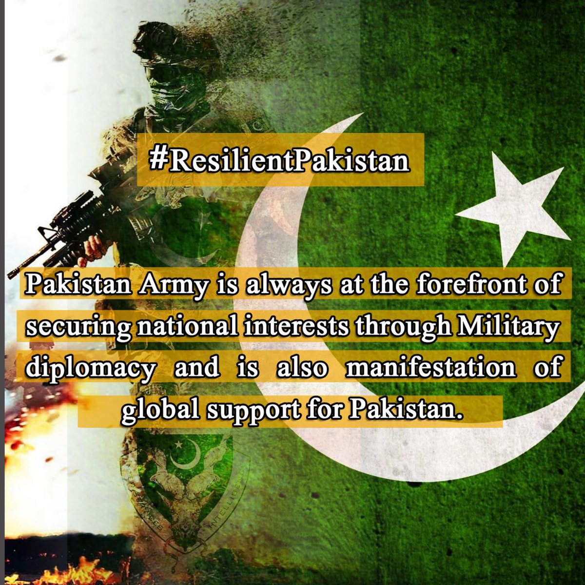 Pakistani natios is proud of its army.
#ResilientPakistan