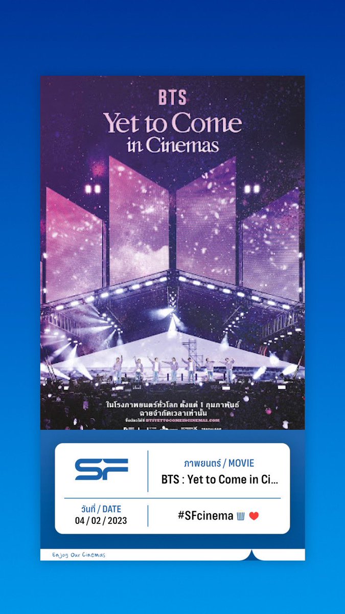 AiTaewArmy's tweet photo. ของขวัญวันเกิดปีนี้ ดีที่สุดเลยยยยยย #BTS #BTSYetToComeInCinemas #บังทัน https://t.co/FxtrvJaHoc