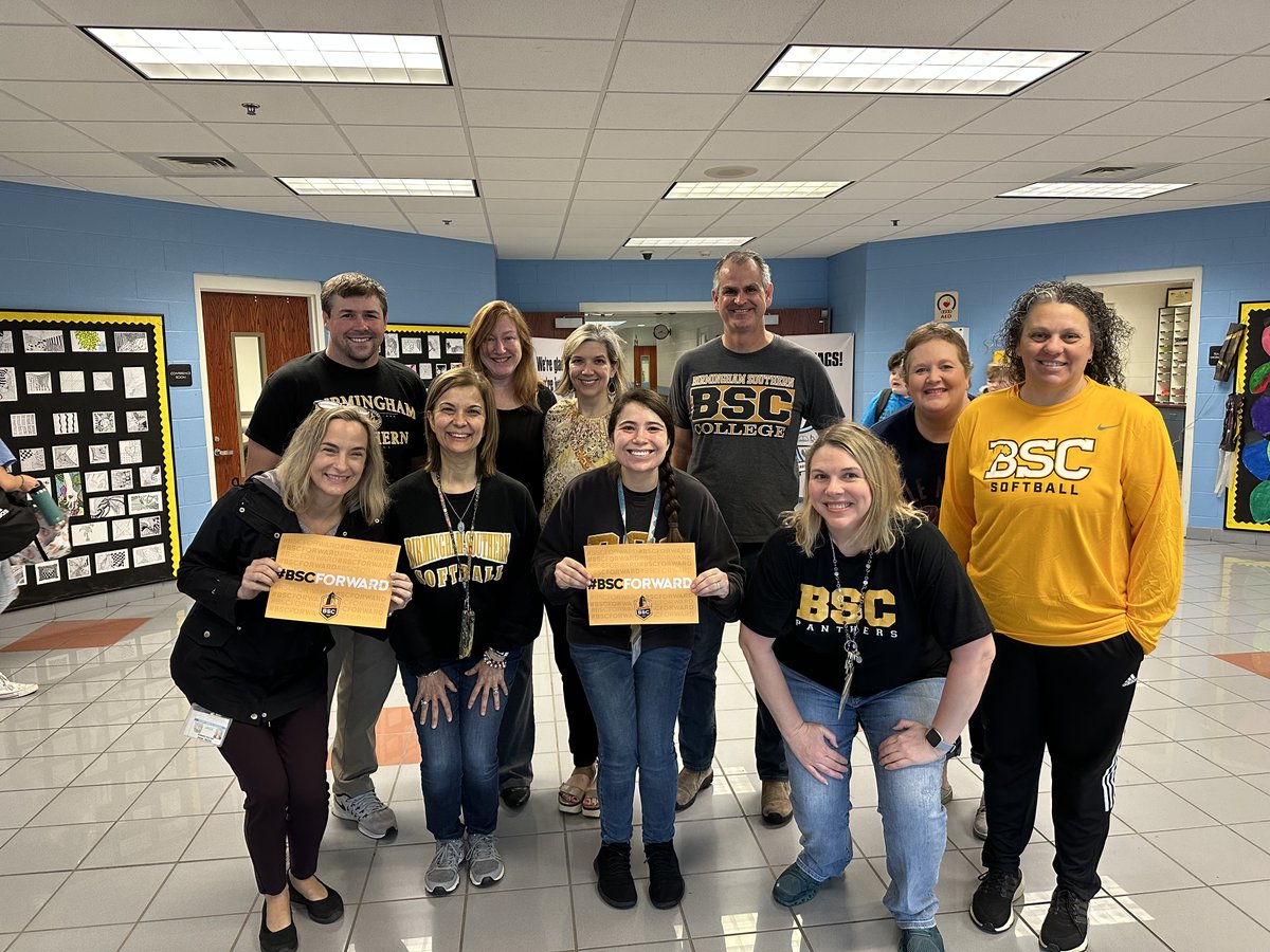 BerryMiddle's tweet image. Our BMS Faculty is full of Panthers turned Jaguars! The BSC alumni in our faculty spread the love of education from the hilltop to the next generation! #BSCForward
