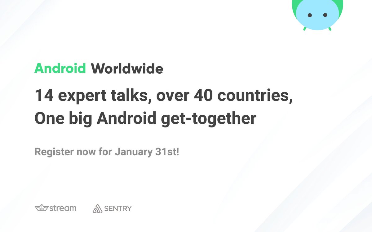 androidww_'s tweet image. 𝗝𝗼𝗶𝗻 𝗼𝘂𝗿 𝗴𝗹𝗼𝗯𝗮𝗹 𝗔𝗻𝗱𝗿𝗼𝗶𝗱 𝗴𝗲𝘁-𝘁𝗼𝗴𝗲𝘁𝗵𝗲𝗿!

✅ Talks from 14 expert speakers
✅ Attendees from over 40 countries
✅ Upskill and learn what&apos;s new! ❤️

Register 👉 bit.ly/aww_jan23