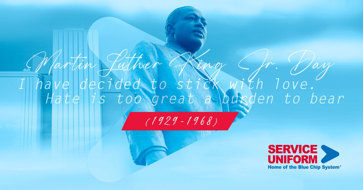 ServiceUniform's tweet image. Happy #MartinLutherKingJrDay from Service Uniform!