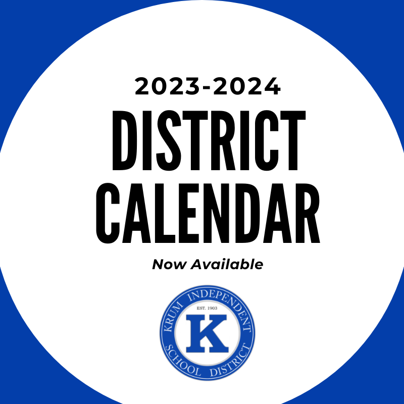 At last night's regular monthly meeting of the Krum ISD Board of Trustees, the board voted to approve the school year calendar for next year!
🔗krumisd.net/apps/news/arti…