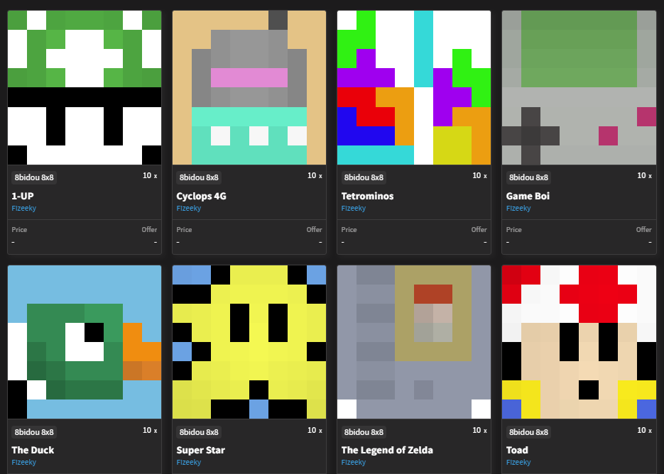 fizeeky's tweet photo. WAT: Mintendo 64 Pixel drop 🎮
WEN: 1400 UTC FRI 13th Jan (~24 Hours) ⏰
WER: OBJKT (🔗in bio )
HOW: 1 🌮 each 
WHY:  Ummmmmmm 🤷‍♂️
🪂 Heaps of Holder Freebies see thread 🧵for deets https://t.co/p48kdk1zbI