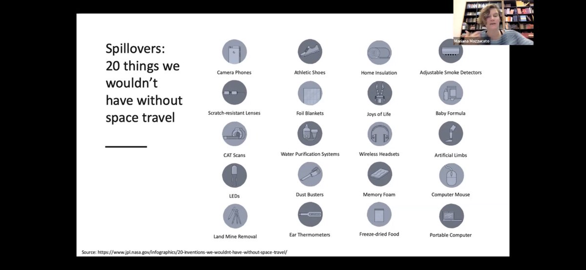 juanfeyepes's tweet image. 🍩Importancia de los #spillovers de la innovación, algo que no es muy visible 

Siempre es muy inspirador ver y escuchar a @MazzucatoM 😎