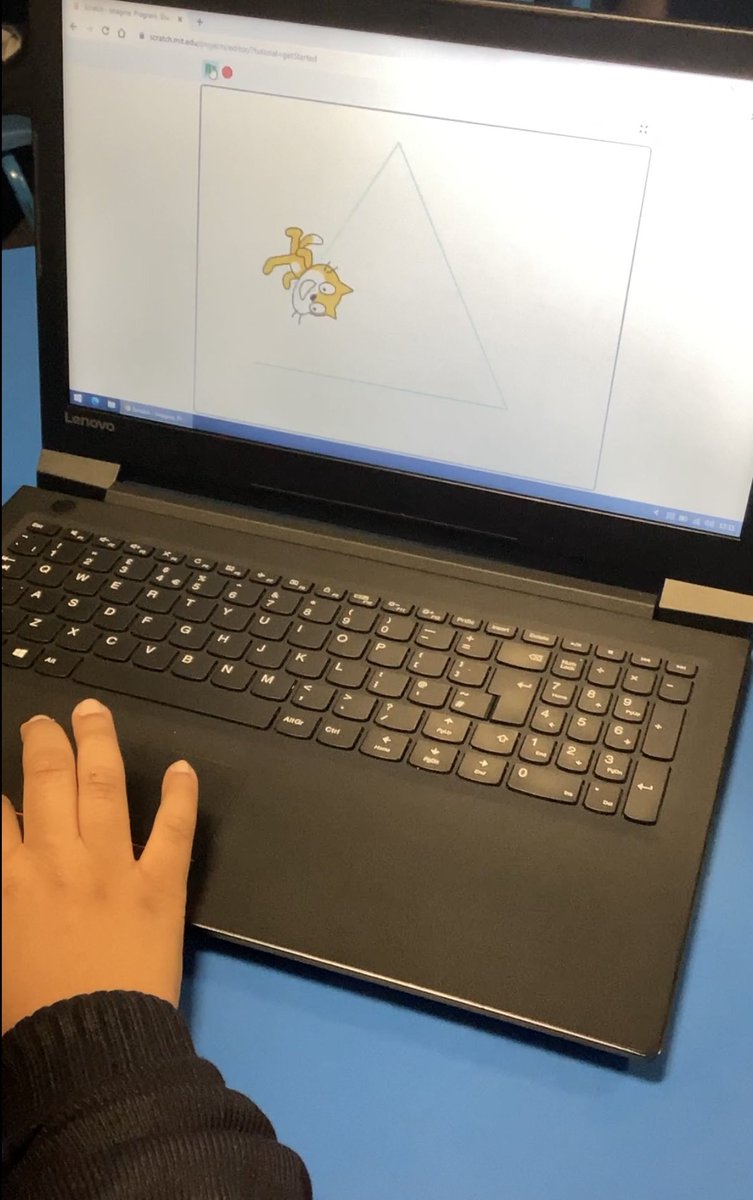 StSebsY2's tweet image. In computing, year 2 have been experimenting with different commands on Scratch to instruct sprites to draw different 2D shapes. @StSebastiansPri #SebsComputing