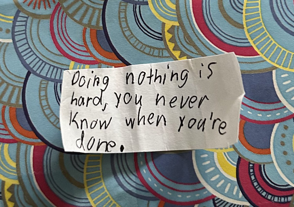 Thoughtful nudge from my very wise niece. She’s 8. 

#thursdaymorning #thursdayvibes
