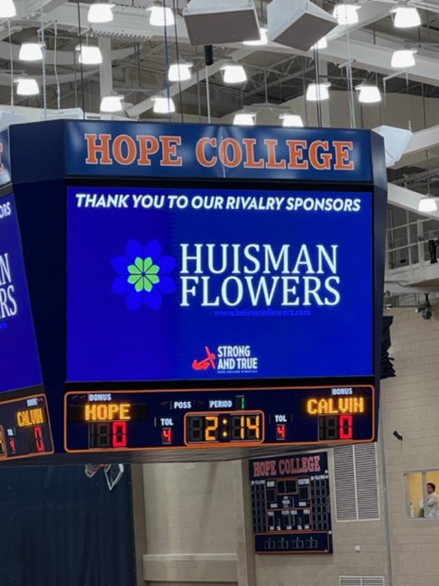 HuismanFlowers's tweet photo. One of college basketball's greatest rivalries! We are a PROUD sponsor!
Huisman Flowers, delivering flowers & plants for every occasion. Your premier florist on the Lakeshore.
#hopecollege #calvincollege #basketball #teamrivalry #proudsponsor #huismanflowers #grandhaven #holland https://t.co/TOcxlSctHm
