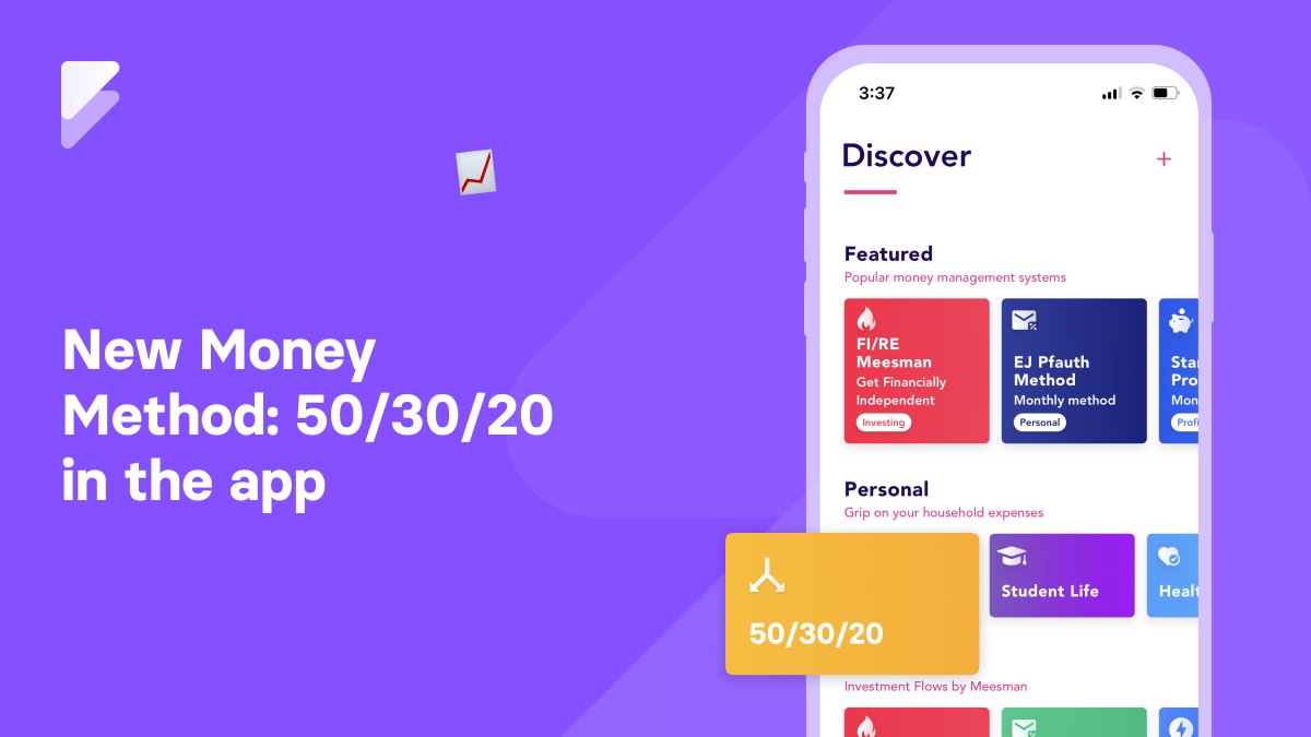 BuildWithFlow's tweet photo. There’s a new money method in the app: the 50/30/20 system! 🎊 Whether you’re an expert in budgeting or just setting up a few jars for the first time; the new 50/30/20 method is useful for everyone!
https://t.co/pjiVSEubic
#Flowyourmoney #moneyautomation #moneymethod https://t.co/glCGQwuGid