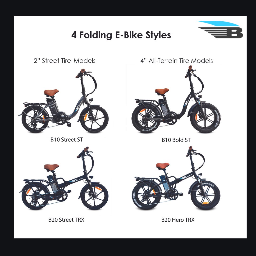 #DidYouKnow we offer 4 different folding e-bikes? All of our folding models come pre-assembled, and they easily fit in most vehicles! Shop now at BagiBike.com.

#BagiBike #EV #BEV #EMTB #bike