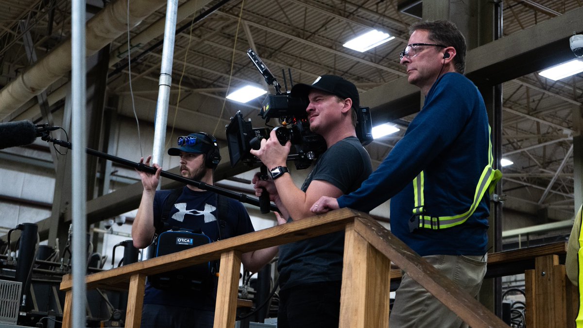 GaForestryFdn's tweet photo. BEHIND THE SCENES 🎥 SEEDLINGS TO SOLUTIONS PT. 2
✅ Lumber from @GeorgiaPacific arrived @smartlamllc in Dothan, AL to manufacture Mass Timber
➡️ 619 Ponce, @jamestown's #masstimber project in ATL, is 1 step closer to construction!
Thanks to @Fuelfilmsco.
#bts #gaforestswork https://t.co/LcXd4Yr5LN