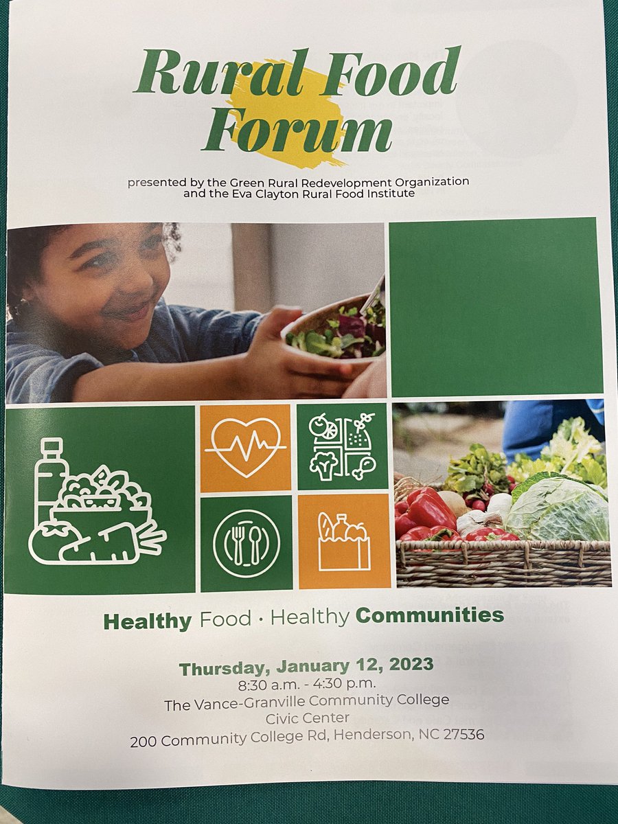 Looking forward to the conversations and insights centered on bringing healthy food/resources to rural and under-resourced communities. #RuralEmpowerment #rural #communities #healthyfood