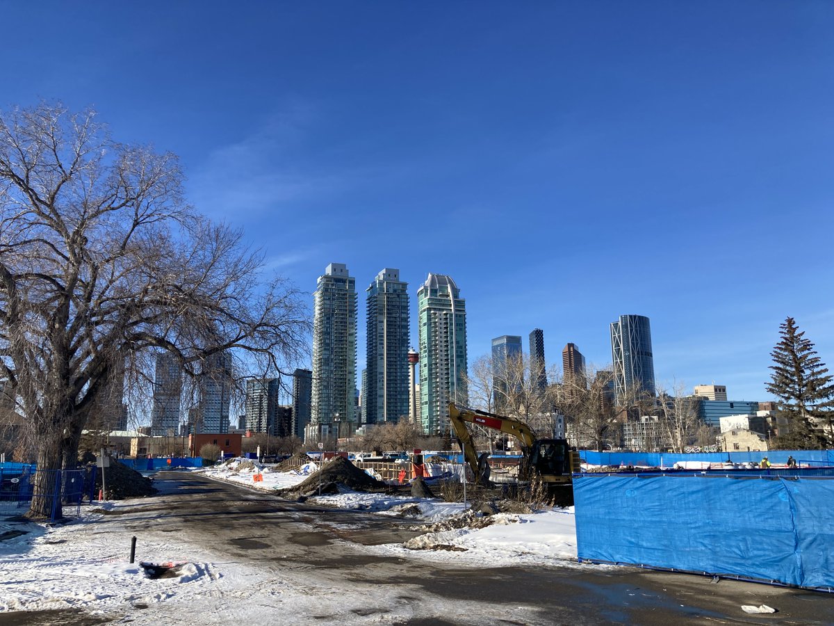 AlanZakrison's tweet photo. @vicparkyyc 3/3
Today, 13th Ave near 6th St SE is a construction site, as work on the SAM Centre proceeds.
While the old #yyc #sidewalkstamp on the corner is at risk, we've been told that it will be removed &amp; displayed with other artifacts at the SAM Centre.
Can't wait to see it again! https://t.co/Z8Y0zwhLhg