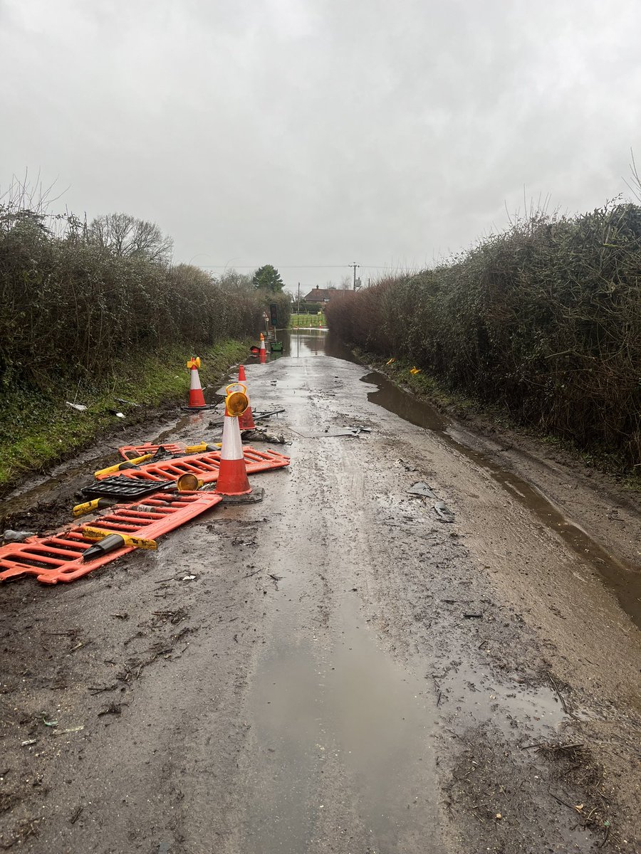 This sums up the state of @SurreyCouncil ‘s roads. Different agencies digging up one after an other and restoring or improving them.