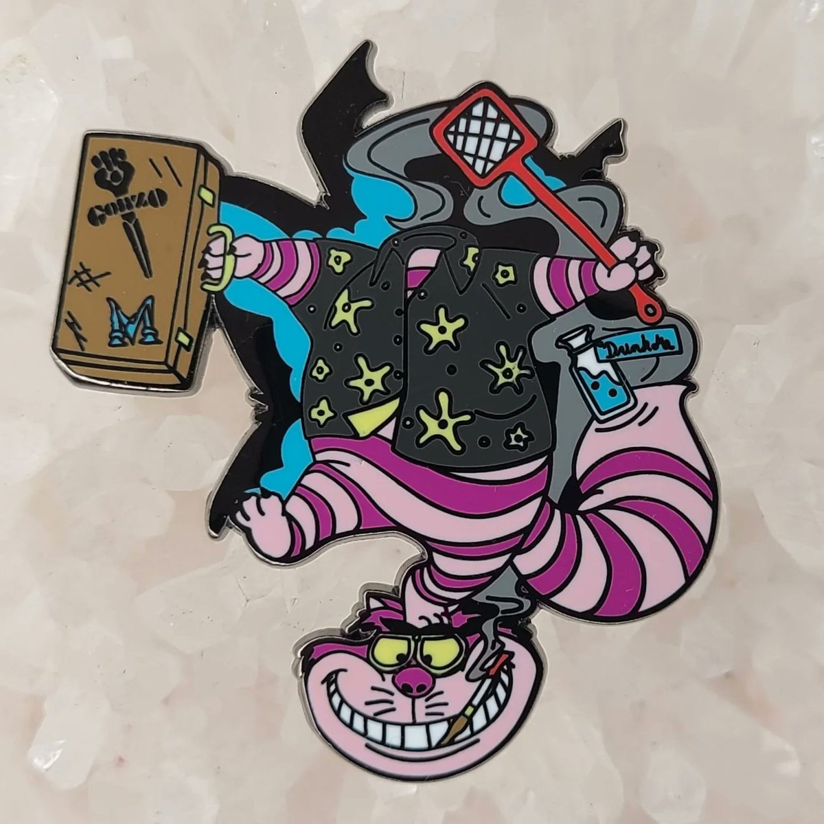 CookdOnChronics's tweet photo. Brand New Fear N Loathing In Cat Country Pins

$12 - https://t.co/qfLoIycD4p 

#cheshirecat #hatpins #enamelpins #fearandloathinginlasvegas #Mythicalmerch #Pinpokalypse https://t.co/3W4ibn5t4h