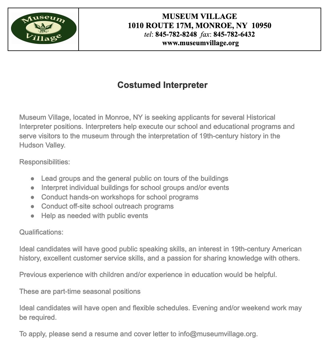 Museum Village tweet media