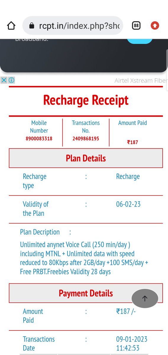 SardonicYuri's tweet photo. @BSNL_KOTD I have not received the benefits yet. 48+ hours have passed but no response from your end. https://t.co/GjWo3rNQWT