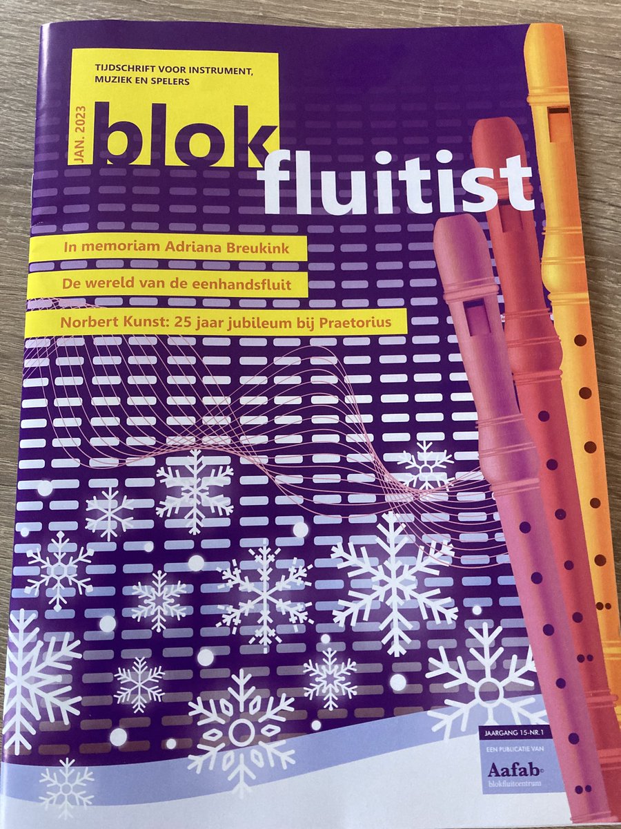 Very excited to receive a copy of the Dutch recorder magazine Blokfluitist with my article on ‘L’art de Préluder’ soon to be published in English by the Recorder Magazine #recorderplayer #recorderteacher #researcher #frenchbaroquemusic