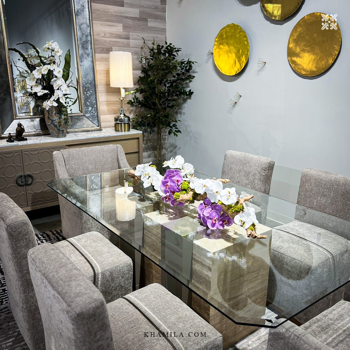 khamila_fb's tweet photo. The best way to enjoy a meal is with friends, loved ones, and a beautiful view. With our luxury glass-top dining table, you'll have the perfect setting for making memories.

#diningroom #diningtable #luxuryfurniture #furniturestore #furnishing #newhome #interiordesign #rugs https://t.co/UzPwSJy0I2