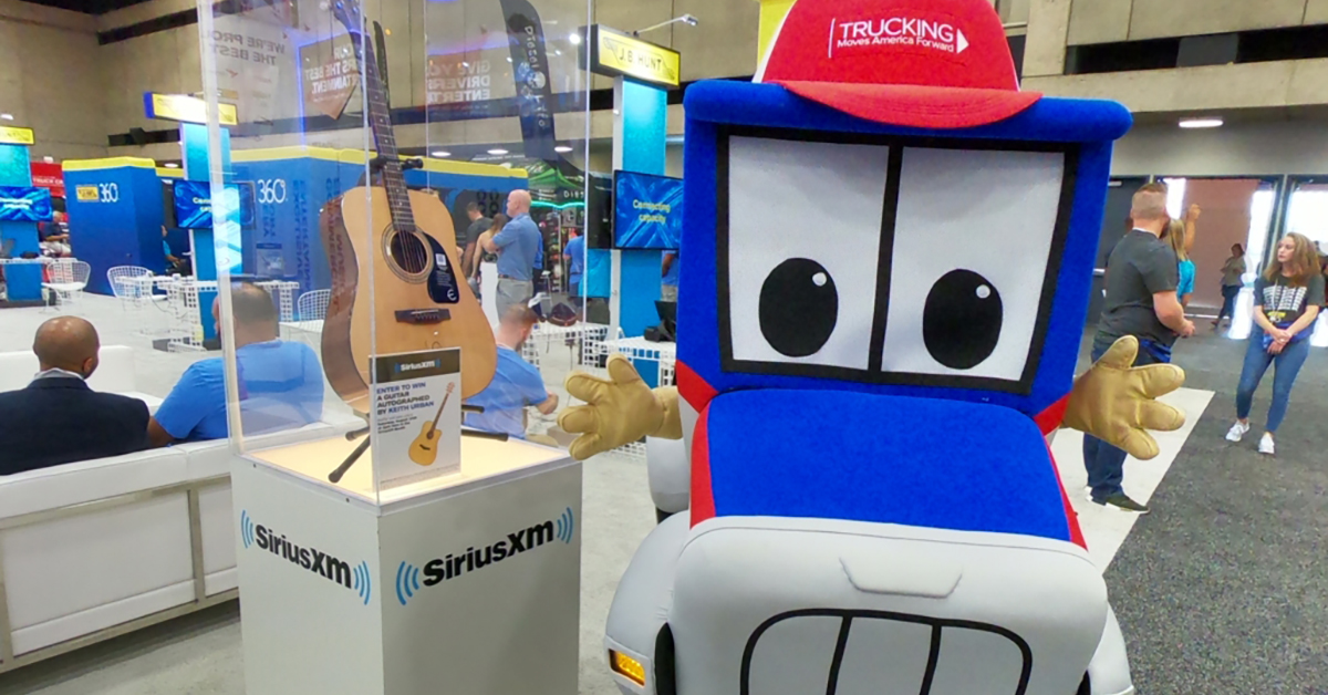 aztrucking's tweet photo. TruckingFWD: This new year, get to know #SafetySammy, the industry mascot! The mascot was created to provide a fun and approachable way to educate motorists about how safe and essential the industry is. Email us to book it for your event: TMAF@trucking.o… https://t.co/74D2kbIOaX