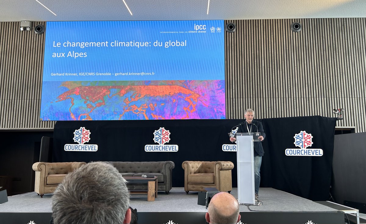 LenaC__'s tweet photo. @GerhardKrinner et @HilmiNathalie, auteurs 6ème rapport du GIEC et Nicolas Imbert, Directeur Executif de @_GCFT interviennent au #TDFGreentech sur les sujets des effets du changement climatique sur la montagne et de construction de la résilience de ses stations.
#environnement https://t.co/4EBkD7yJNX