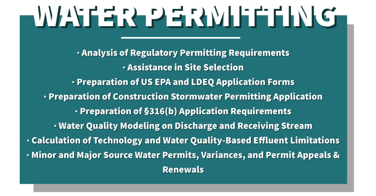 providence_ee's tweet photo. Providence has assisted clients in obtaining all necessary water permits for wide range of facilities and completed hundreds of water discharge permit applications. 💧#watercompliance #waterpermitting #waterquality #weknowwater💧 https://t.co/CRNLiTb5KX