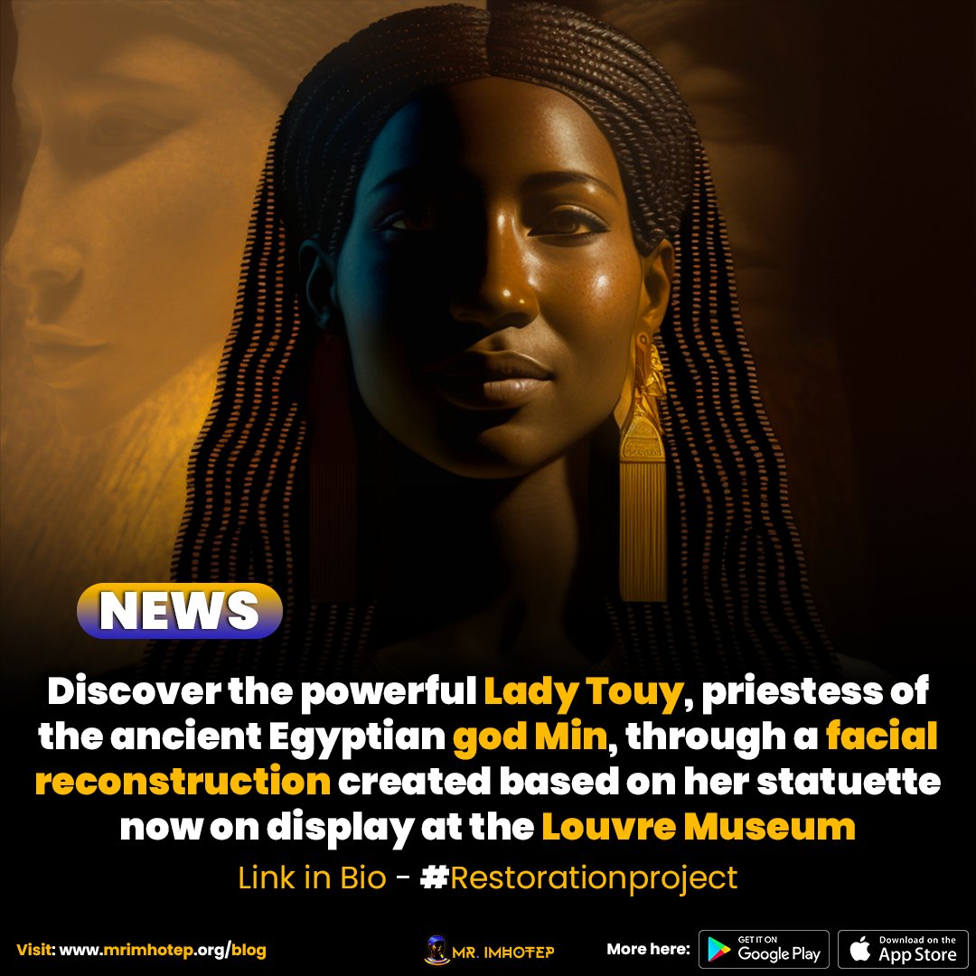 Do you know her story? bit.ly/3ZuLGm4 #imhotepfacts #restorationproject