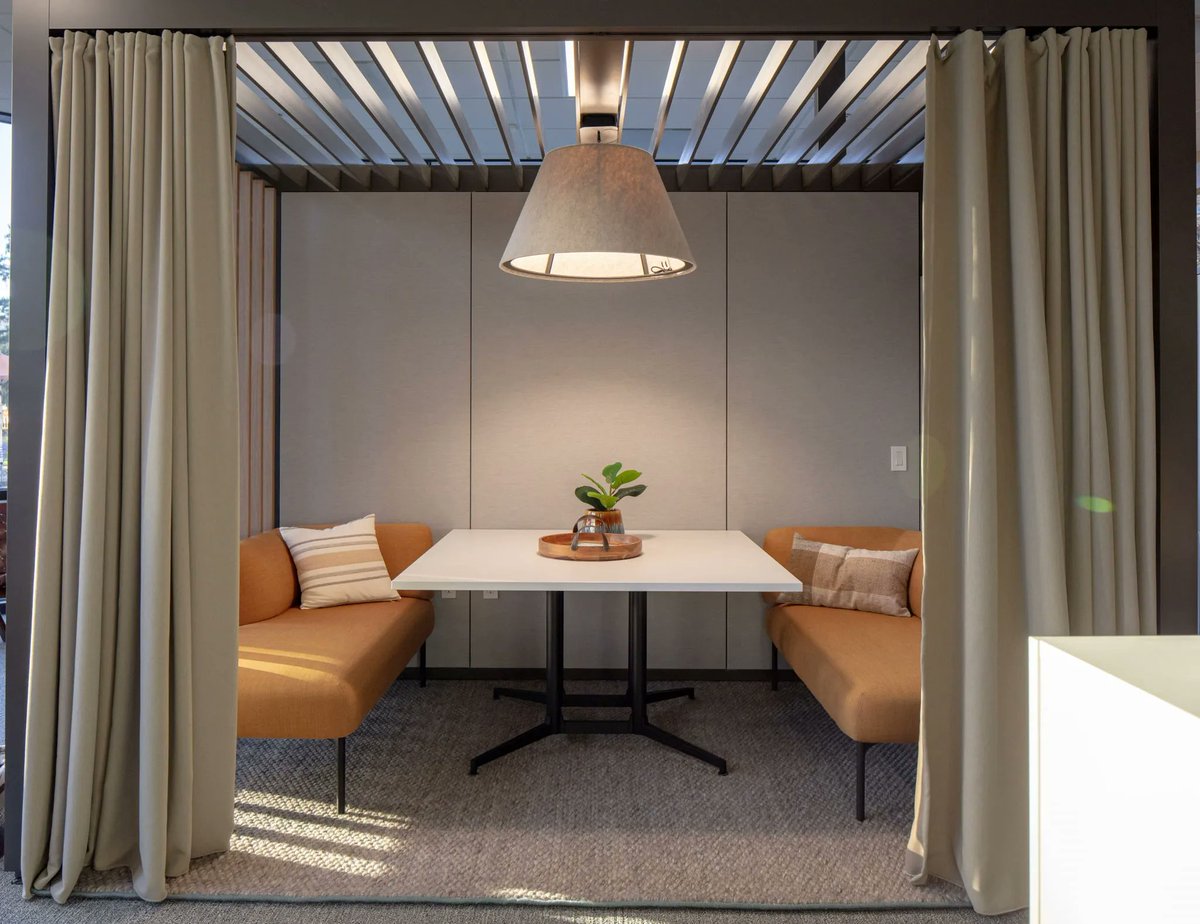 PeopleSpaceBuzz's tweet photo. Create a calm oasis within your space with @Haworthinc’s Pergola. The perfect place for respite, it provides a sense of serenity and balance to your environment.
See the new Pergola in our San Jose Customer Experience Center!
#PergolaByHaworth #CalmOasis https://t.co/Sr17GA3RkR