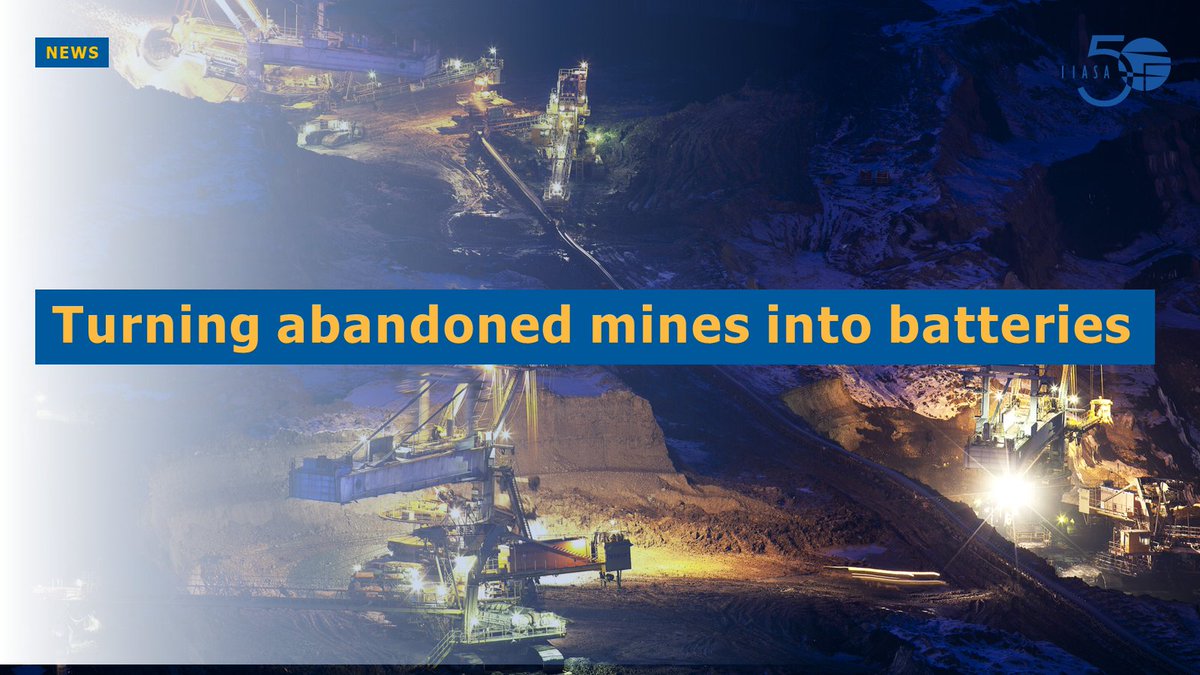 In their new #study just published in <a href="/MDPIOpenAccess/">MDPI</a>, IIASA #researchers <a href="/JulianDHunt/">Julian Hunt</a>, <a href="/behnam_zakeri/">Behnam Zakeri</a> and colleagues developed a novel way to 🔋🔋 store #energy by transporting sand into abandoned underground mines. 

Find out more 👉 bit.ly/3H11nKK