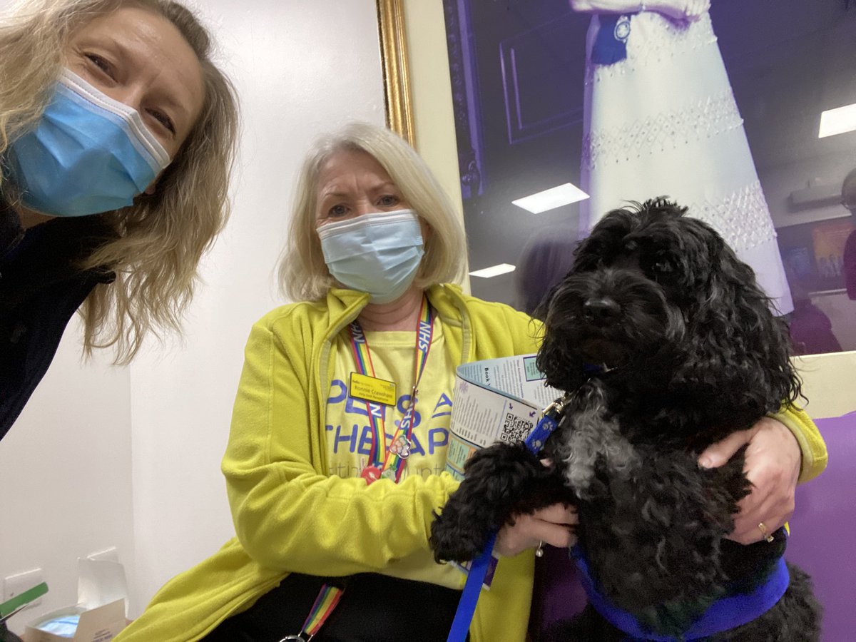 UlaUlaz13's tweet photo. Great seeing Petโs Therapy at QBH today and the positive effect on our staff and patients ๐ถ ๐พ ๐ #pawstherapy #wellbeingbreak #keepingpositive #stressreduction #moodlift๐@UHDBWellbeing @UHDBTrust @JoinedUpCare @UlaUlaz13 https://t.co/PTKWw9zLt0