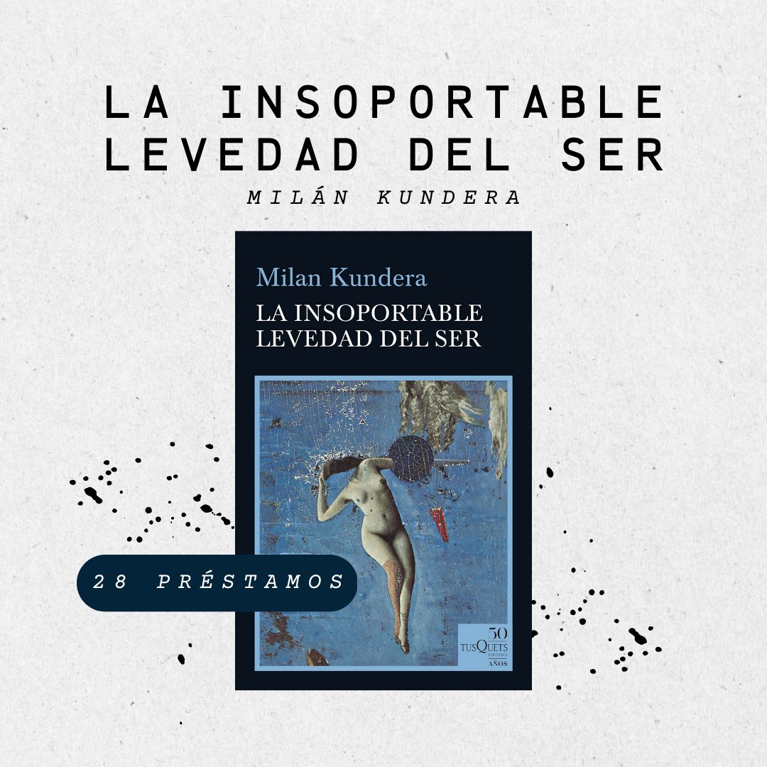 TECcampusQRO's tweet photo. La insoportable levedad del ser por Milán Kundera.
La trama se desarrolla en Praga, y tiene como protagonistas a la pareja Teresa y Tomás, junto con sus enredos de amoríos, celos y muerte.
#HazloÉpico #TecQro https://t.co/RYCTz4FWFo