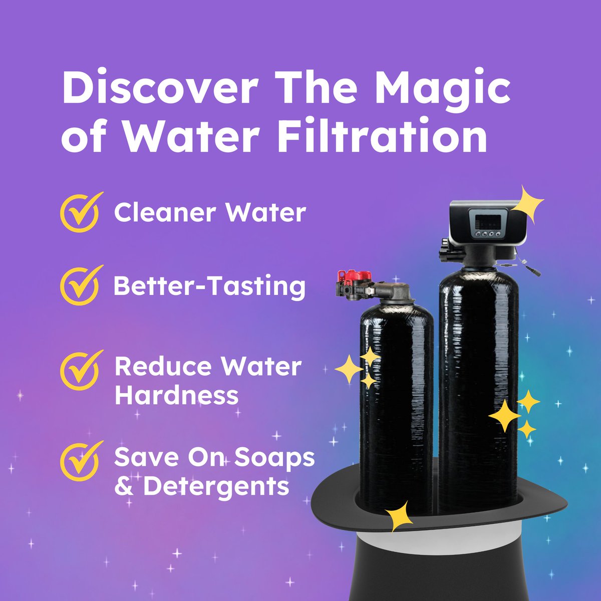 AqualiteUS's tweet photo. Bring the magic 🪄 of a water filtration system to your home today. Experience life with cleaner and better-tasting water 💧 Learn more about Aqualite's home #waterquality solutions by visiting: https://t.co/30nVUGEuQu
#magicofcleanwater https://t.co/YlkLNqznUV