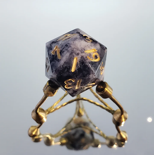 OverallOrdinary's tweet photo. Creeping Shadows ~ Handmade d20

$24

#handmadedice #ttrpg https://t.co/QcMXbjRNNy