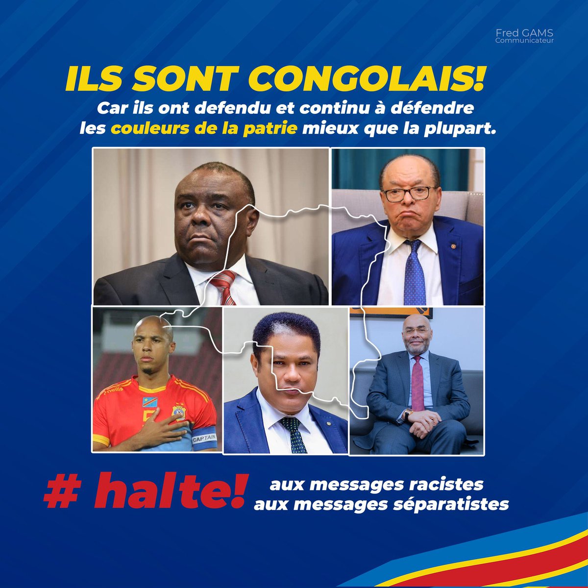 #RDC #Lubumbashi 
Ils sont congolais, car ils ont défendu et continu à défendre les couleurs de la patrie mieux que la plupart des Congolais !
Nous ne laisserons personne relayer des messages raciste et séparatiste !

#laconquête…