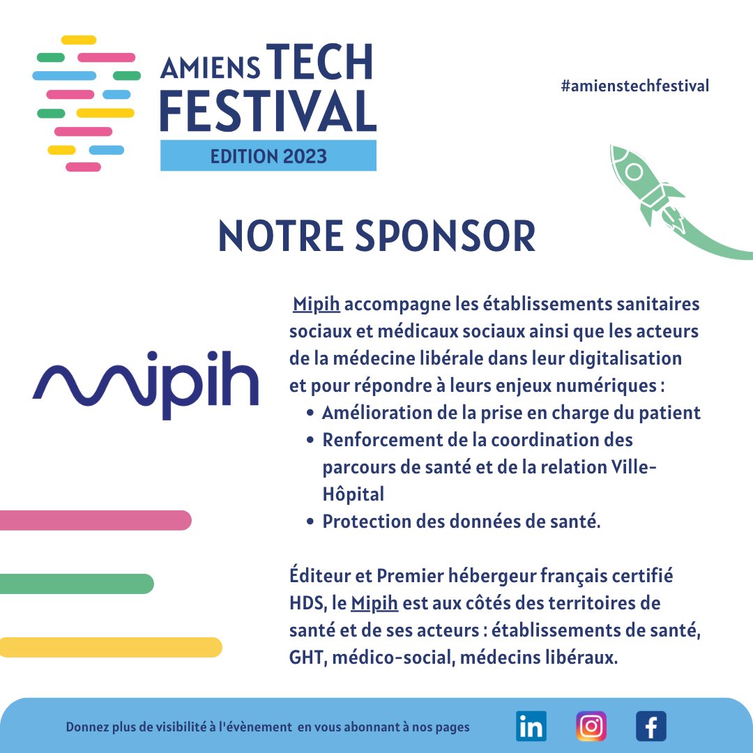 NOTRE SPONSOR 🤝
 
Nous remercions <a href="/Mipih_Fr/">Mipih</a> pour son soutien et sa collaboration dans l’organisation d’Amiens Tech Festival 🚀
 
Rendez-vous sur leur site 👉🏻 mipih.fr
 
#amienstechfestival #amiens #tech #entrepreneuriat