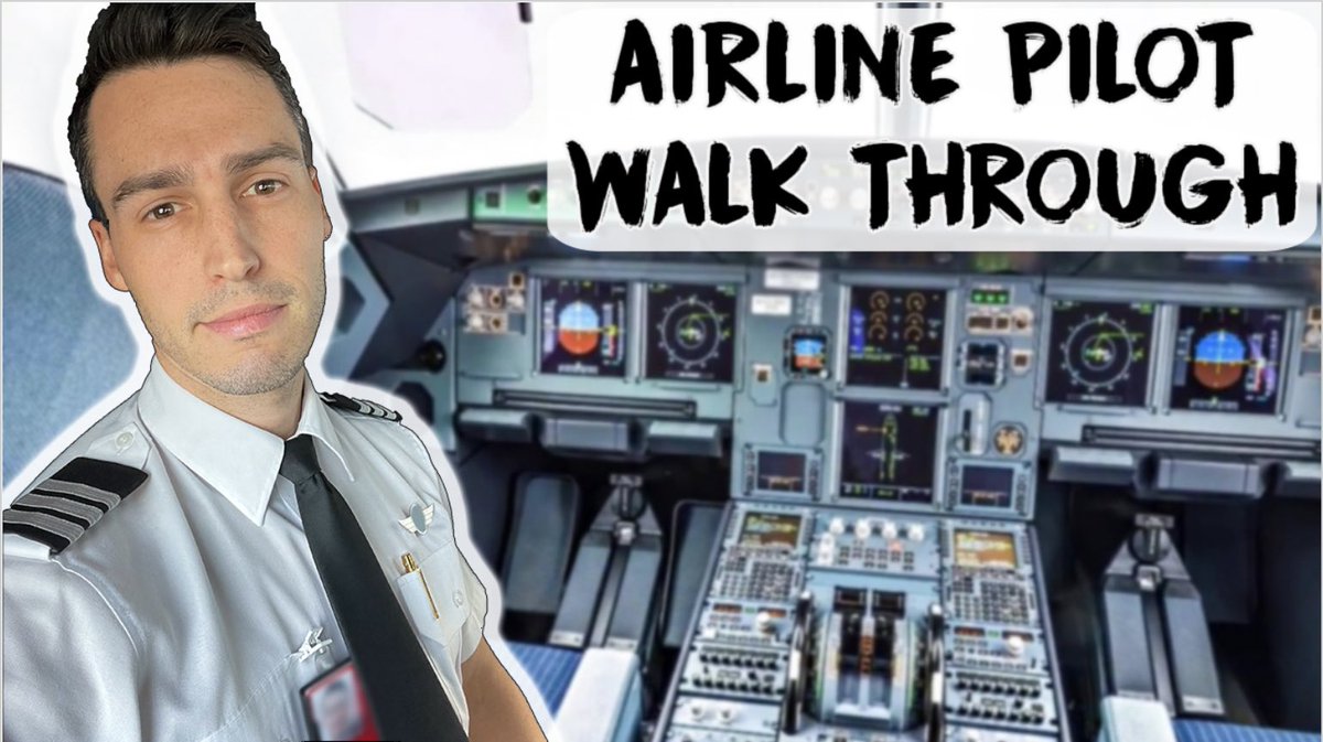 nickpriest's tweet photo. BRAND NEW YOUTUBE VIDEO IS NOW LIVE!

👉🏼 https://t.co/9cofOYhuiA 👈🏼

#pilot #a320 #pilotlife #airbus #cockpit #tour #flightdeck https://t.co/Tssa7RHHHl