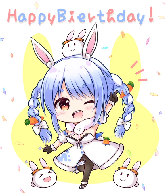 ぺこちゃんお誕生日おめでとう～#ぺこらーと #兎田ぺこら生誕祭2023 