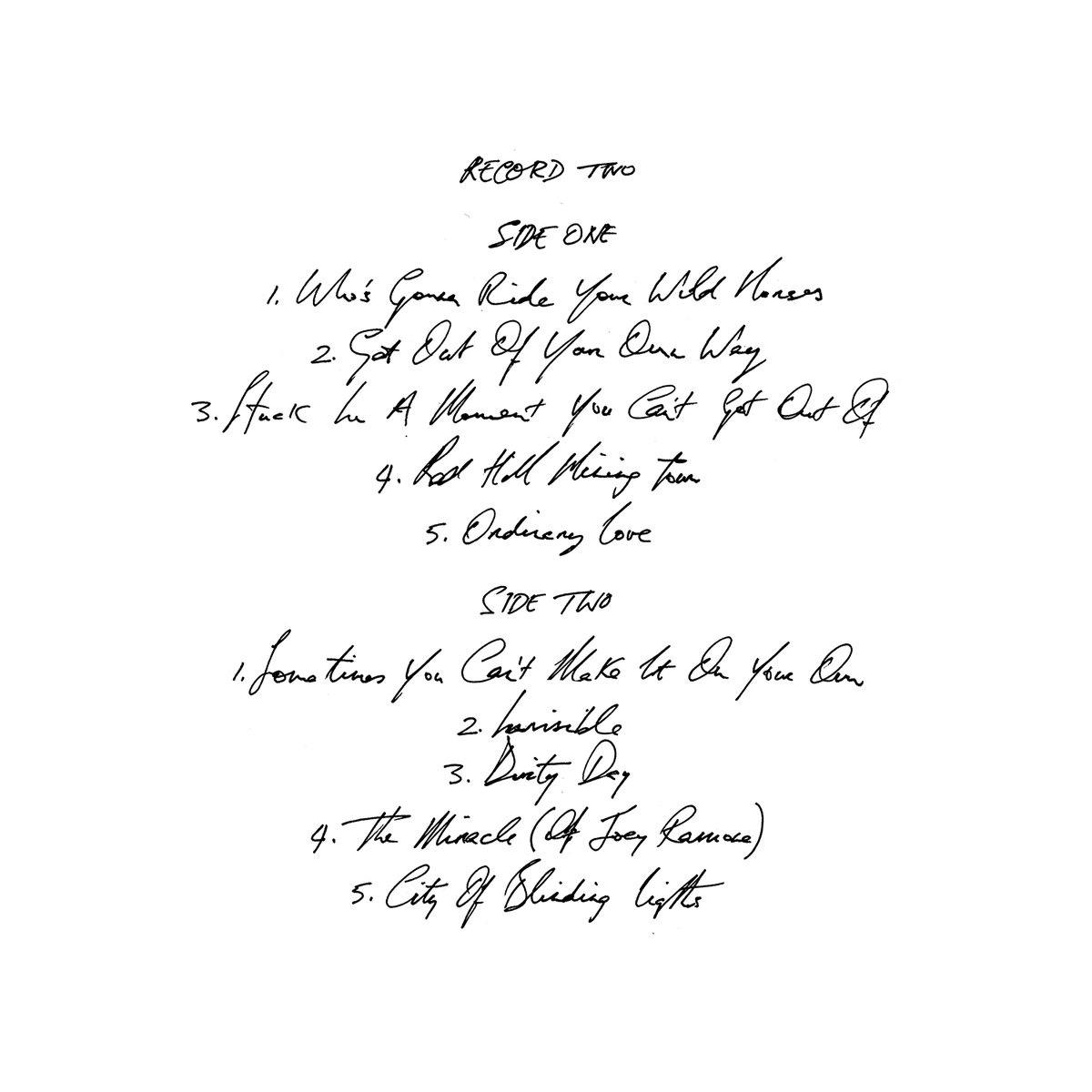 U2's tweet photo. What started as an experiment quickly became a personal obsession as so many early U2 songs yielded to a new interpretation. Intimacy replaced post-punk urgency. New keys. New chords. New tempos and new lyrics arrived. It turns out that great song is kind of indestructible. https://t.co/p14Fk2Nr20