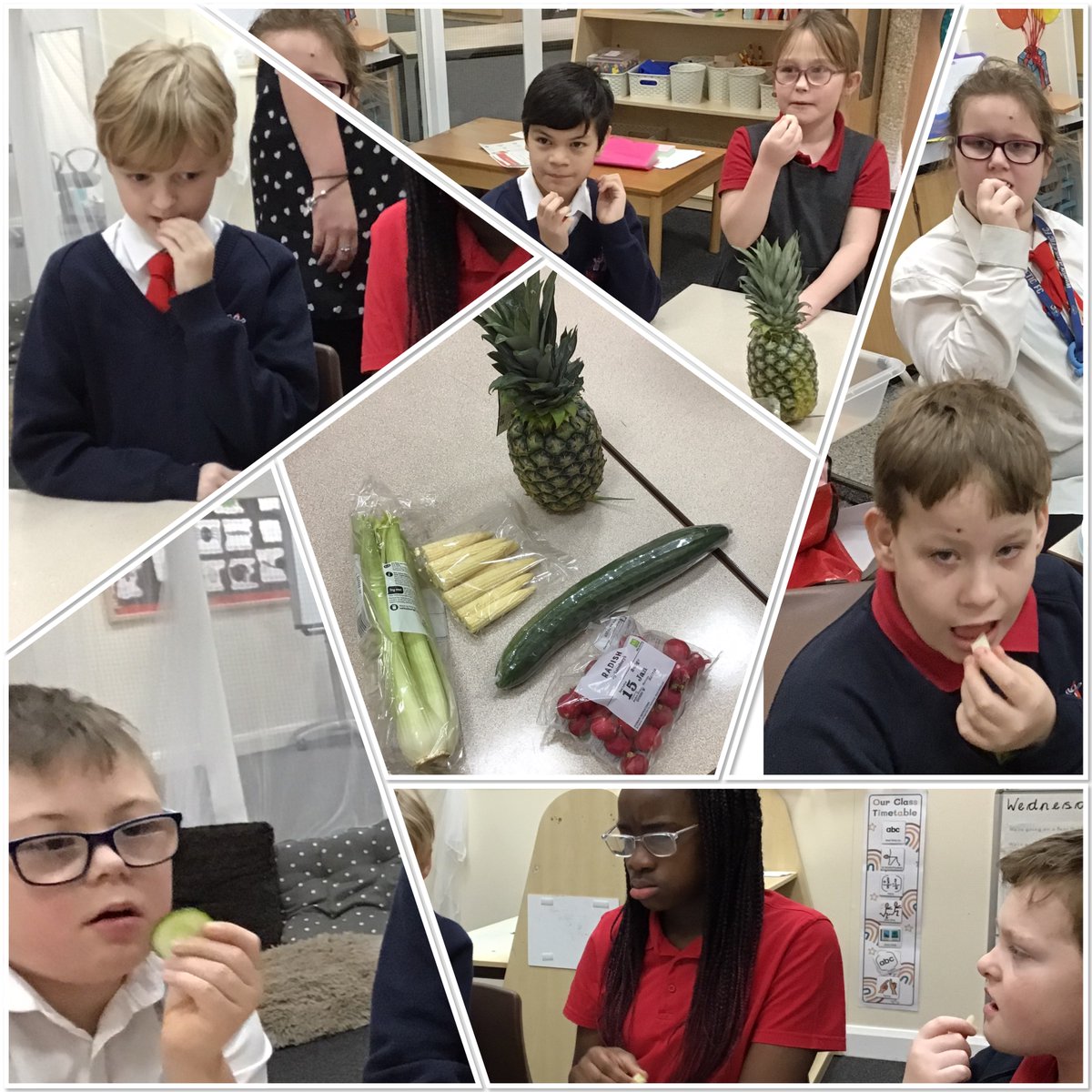 We tried 5 fruit and vegetables yesterday, some of which were new to the children, but they all had a taste of them
@BewellW #letsgetmovin’ #5waystobegreat