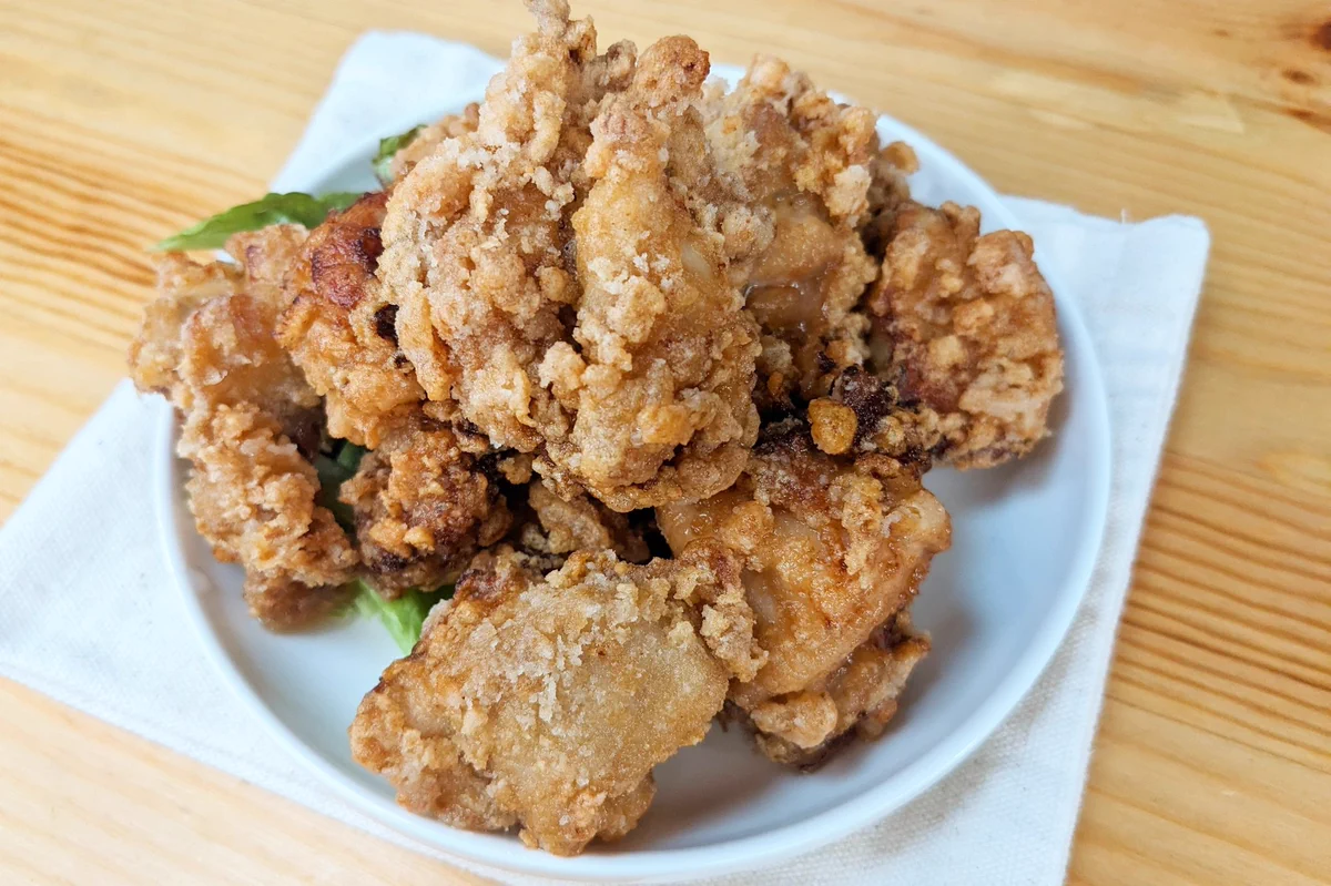 ザクザク食感がたまらない！「天かす焼肉唐揚げ」。