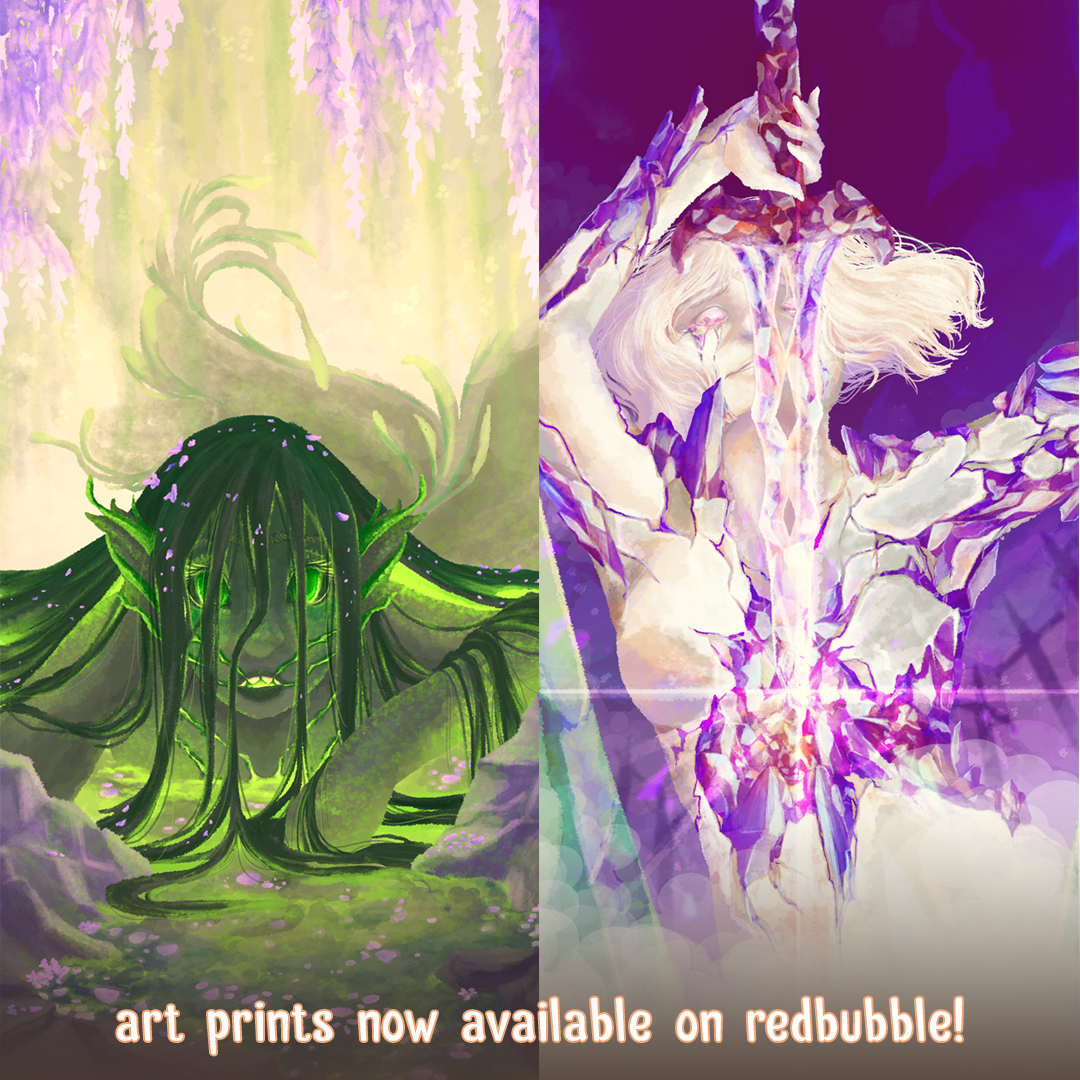 patchwork_d's tweet photo. Tada! ✨ Art prints now available at https://t.co/NkFafof2I0 ☺️🧡 • #artistsontwitter #illustration #digitalart https://t.co/7KVtVvDhQg