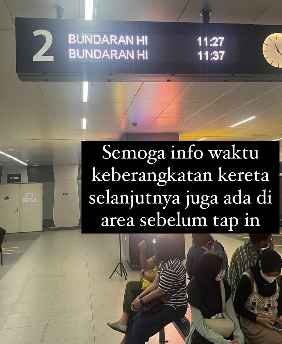 Biar tahu kapan mesti buru-buru turun atau santai dulu sebelum tap in 😬