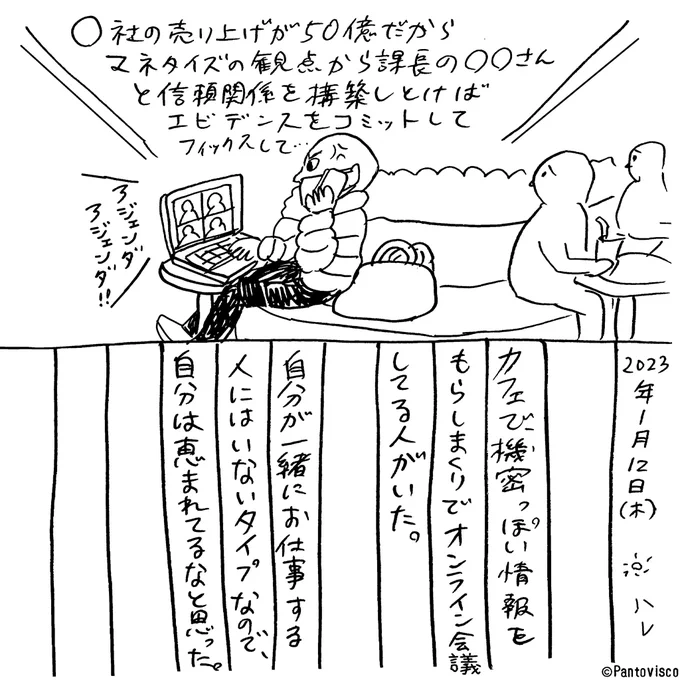 今日見た光景。 