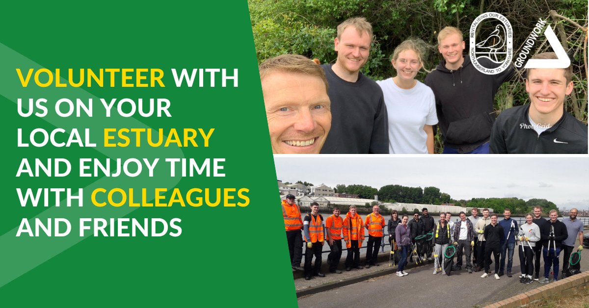GWKNEC's tweet photo. Is your new year's resolution to be more active or spend more time outside in nature? 
Why not join us on your local NE estuary?
We have #volunteer opportunities for groups &amp; individuals. For more information email rebekah.vickers@groundwork.org.uk 
#CSR #Bluegym #bodyandmind https://t.co/LABJ00r83l