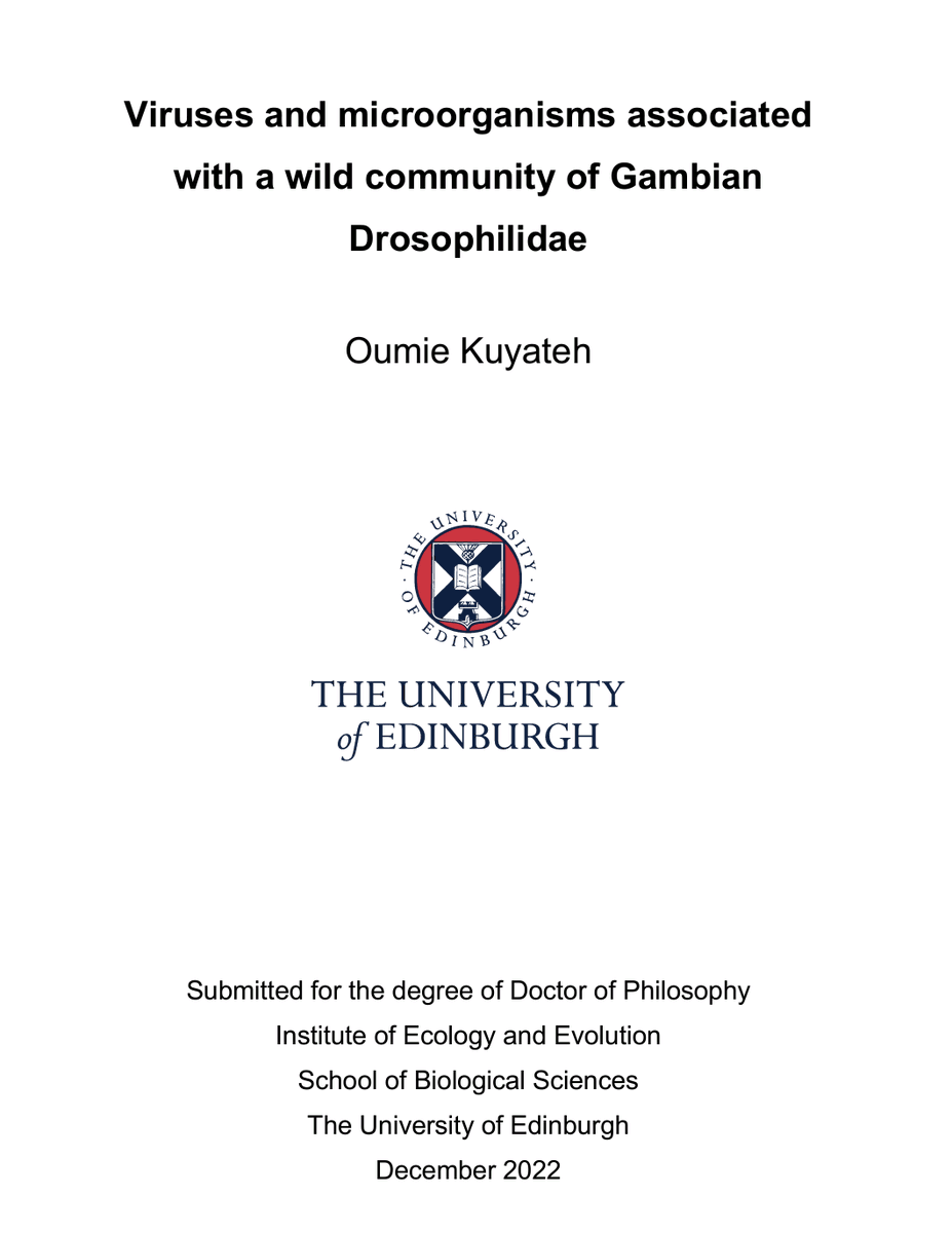 I started 2023 on a high note by submitting my thesis @EdinburghUni. I am so proud of myself for completing a mostly bioinformatics PhD despite coming from a completely wet lab background. It has been an exciting 5 years of hard work and resilience.

#phdchat #blackinstem