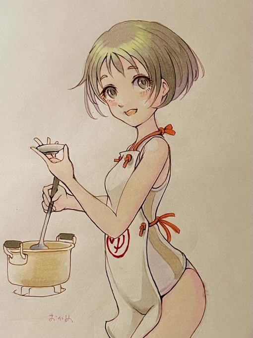 らくがき水着エプロンまるゆちゃん 