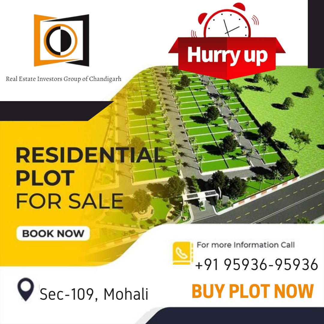 🎤Hurrry Up | 🎤Buy Plot Now Near Mohali | 310 Sq Yard | 👉Book Now |

Location: Sec-109, Mohali. 

Call Now: ☎+91 95936 95936

#płot #plotsforsale #plots #ResidentialPlots #residentialplots #residentialplot  #residentialplotforsale #residentialproperty #residentialplotsforsale