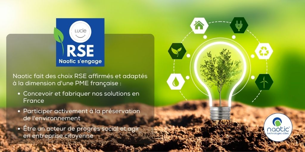 @Naotic s’engage ! Nous avons fait le choix de lancer une démarche RSE construite et suivie avec le @Label_LUCIE. L’ensemble des collaborateurs est impliqué et notre objectif est d’obtenir une labellisation LUCIE en 2023 ! 
#madeinfrance #RSE #entreprisecitoyenne