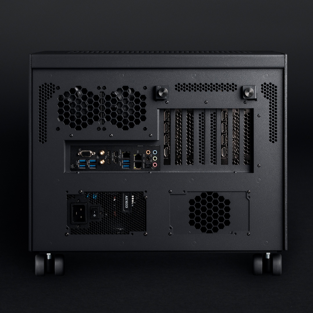 renderboxes's tweet photo. The Atom Early 2023 revision

Dual Nvidia RTX 4090

Threadripper Pro CPU

Up to 2.0TB ECC DDR4

Gen 4 NVMe storage

https://t.co/sFoLVdct9l

#ultimateworkstation #virtualproduction #3drendering #octanerender #unrealengine #redshift #zbrush #customworkstation #threadripperpro https://t.co/zAmPU0y97V