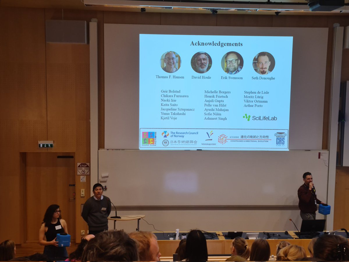 EvolOdonata's tweet photo. Today, it was the last research presentation from #SvenssonLab at #EvolutionInSweden with @MasahitoTsuboi presenting his recent research on wing shape evolution in damselflies. https://t.co/IBuWjY3joC