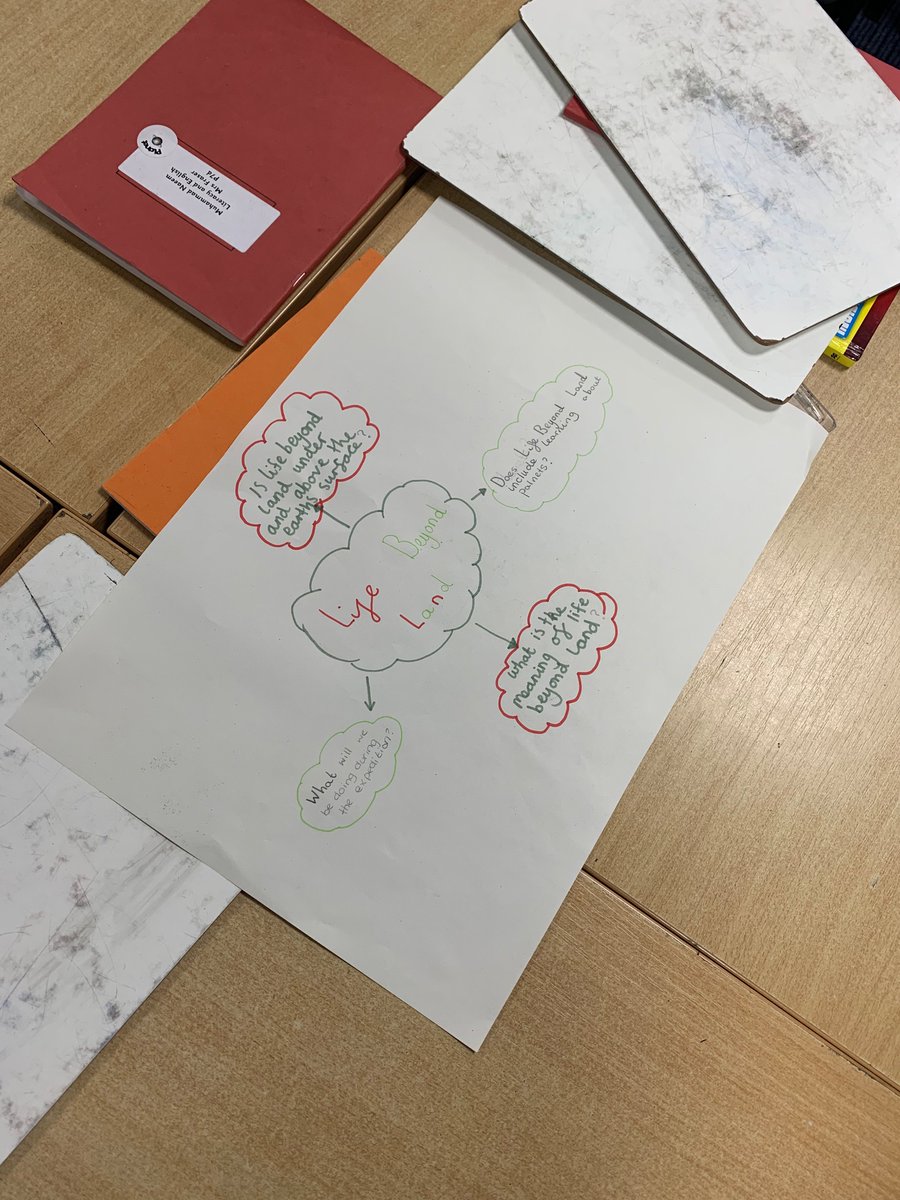 stcadocsprimary's tweet photo. Primary 7D have made a start on our Expedition planning of ‘Life Beyond Land’. We have identified many fantastic open-ended questions already, to direct our exploration. Watch this space! #leadershipoflearning #ownership #DYW https://t.co/CACJxor8Kv